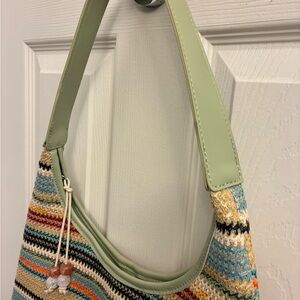Multicolor Crochet Shoulder Bag
